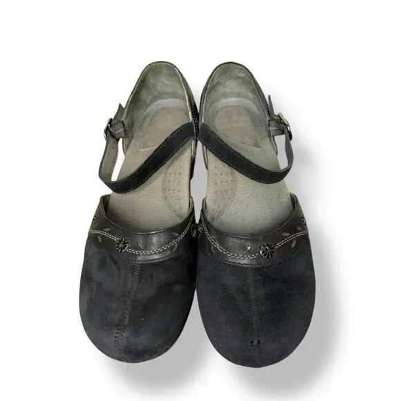 Dansko Sally Mary Jane Black Suede Clogs Women’s EU 41 US 11 - Picture 2 of 7